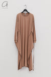 BASERANGE 24 Autumn and Winter SHAW PUNICA Long Sleeve Tunic Portugal BAS-DRSPL-CH-AU24-ZHUANHEI Brick (Black)